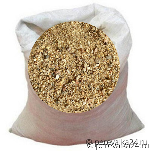 Песок карьерный крупный фракция 2,2-2,5 в мешках 50 кг