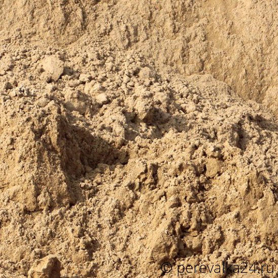 Песок карьерный средний фракция 1,7-2,2 навалом от 20 куб.