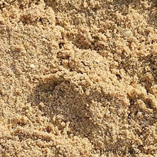 Песок речной средний фракция 2,0-2,2 навалом от 20 куб.
